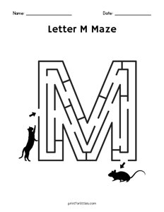 Letter M Maze