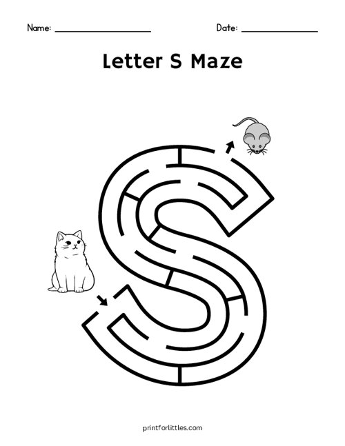 Letter S Maze