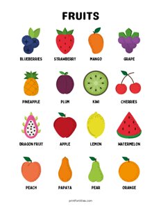 Learning Fruits