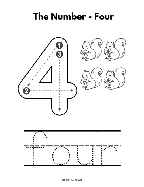 Learn the Number 4