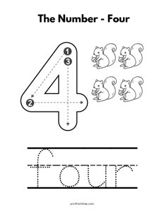 Learn the Number 4