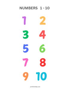 Numbers 1-10