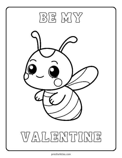 Be My Valentine Coloring