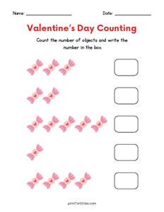 Valentines Day Counting - Candies