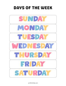 Days of the Week