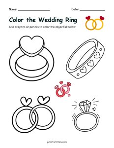 Valentine - Color the Wedding Ring