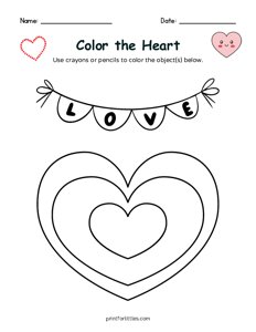 Valentine - Color the Heart