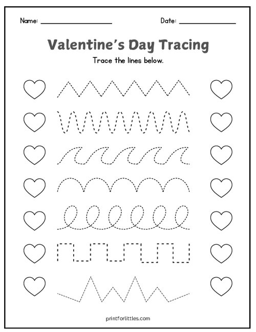 Valentine Line Tracing