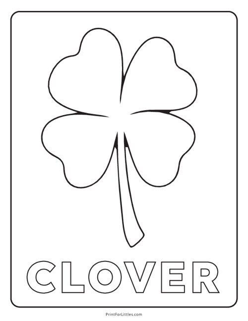 Clover - St. Patricks Day Coloring