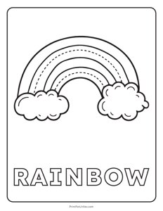 Rainbow - St. Patricks Day Coloring