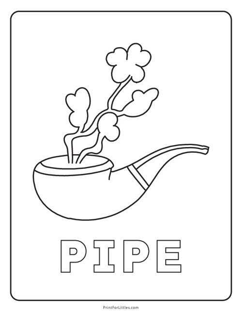 Pipe - St. Patricks Day Coloring