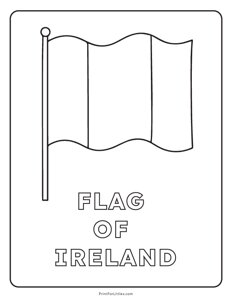 Flag of Ireland - St. Patricks Day Coloring