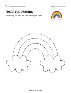 St. Patricks Day Rainbow Tracing