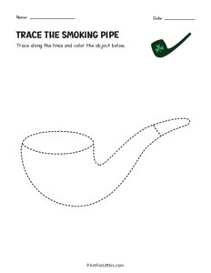 St. Patricks Day Smoking Pipe Tracing