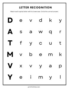 Uppercase Letter Matching