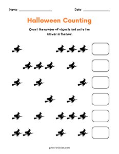 Halloween Counting - Witch