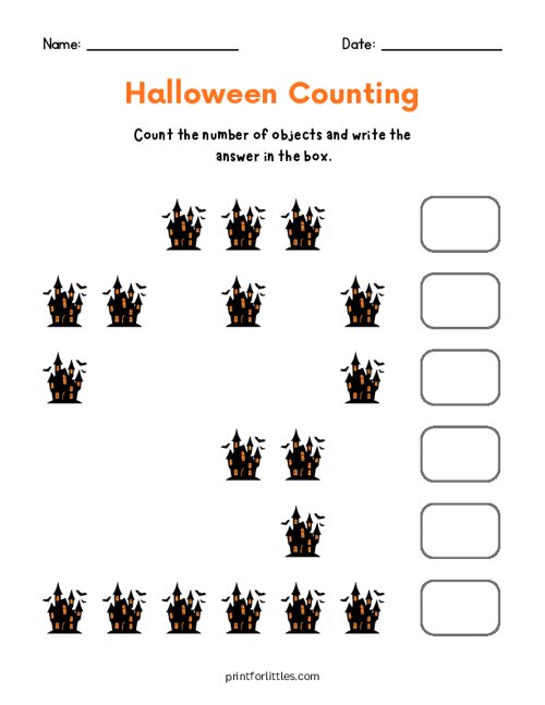 Halloween Counting - Witch Castle