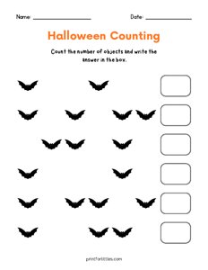 Halloween Counting - Bat
