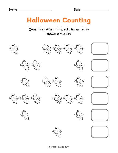 Halloween Counting - Ghost