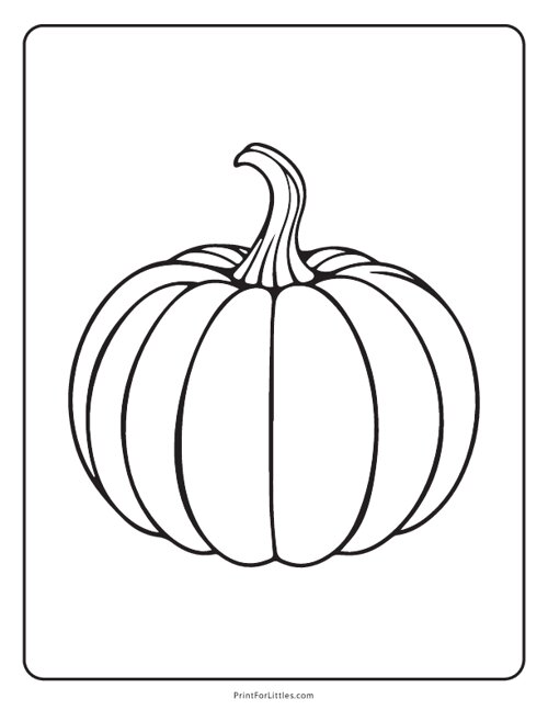 Pumpkin - Halloween Coloring