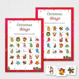 Printable Christmas Bingo Game for Kids