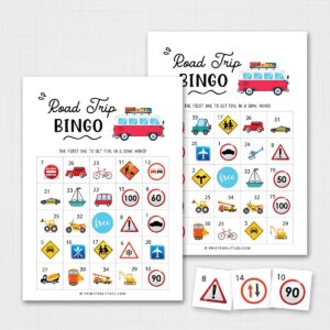 Printable Road Trip Bingo for Kids