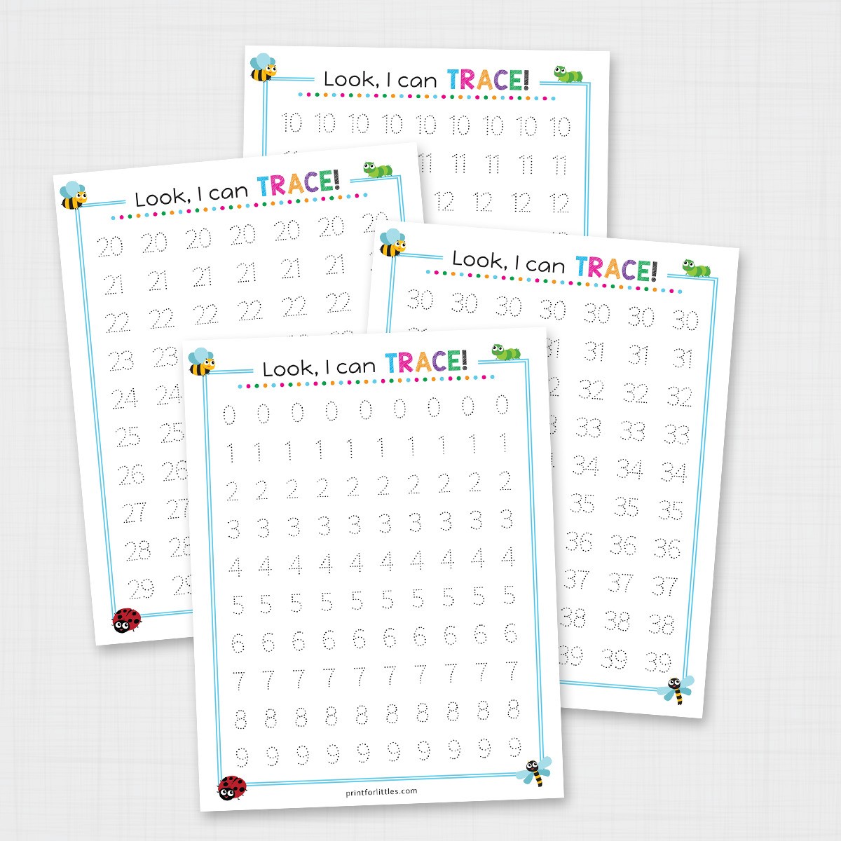 Numbers 1 50 Tracing Worksheets Fun Activities For Kids