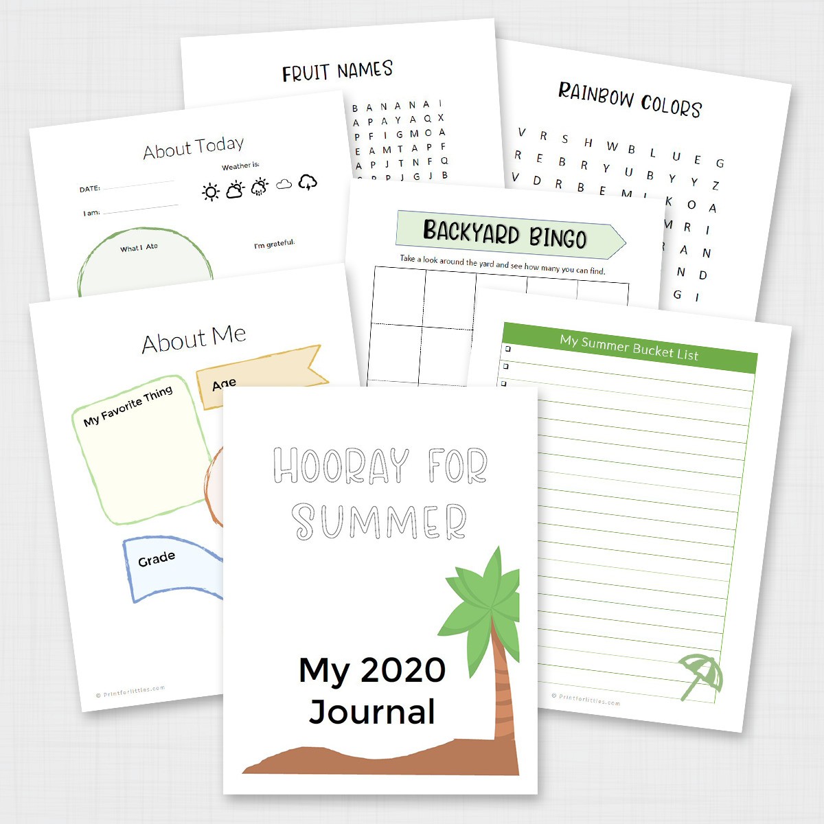 Printable Summer Journal for Kids