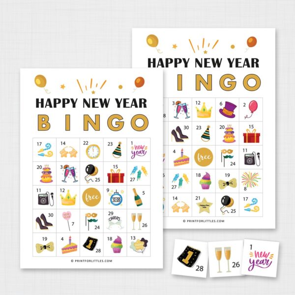 Happy New Year Bingo Printable