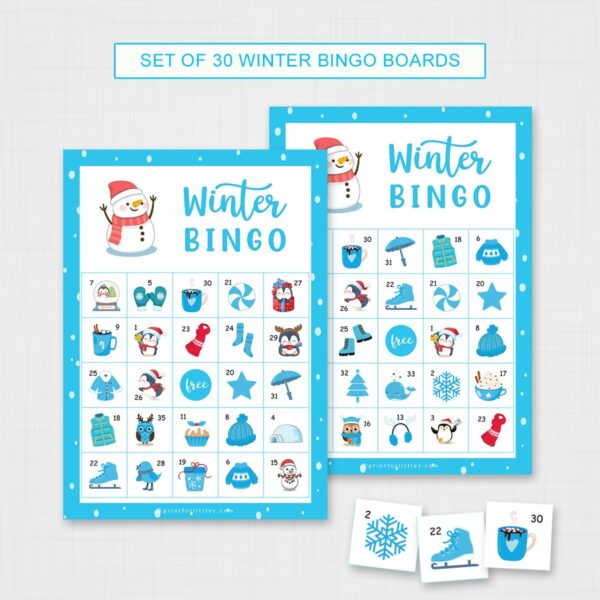 Printable Winter Bingo Game