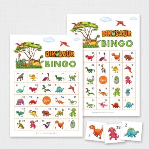 Dinosaur Bingo Printable for Kids