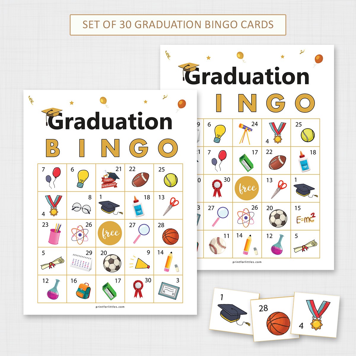 Printable Graduation Bingo