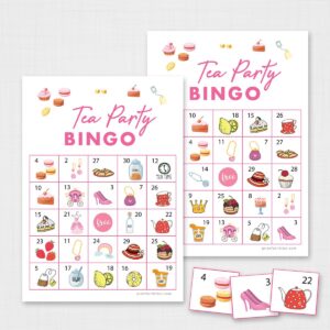 Printable Tea Party Bingo for Kids
