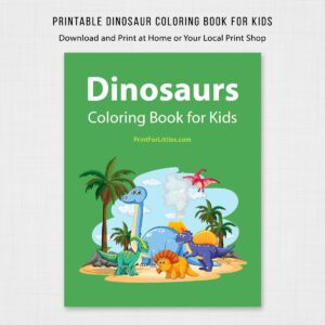 Dinosaur Coloring Book | Printable Coloring Sheets