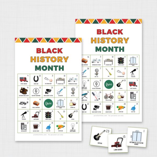 Black History Month Bingo Printable