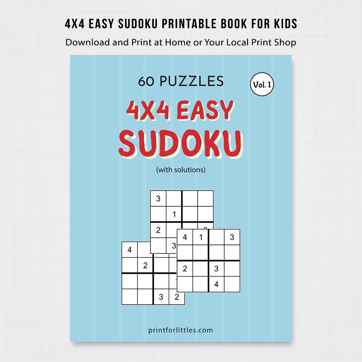 4×4 Easy Sudoku for Kids