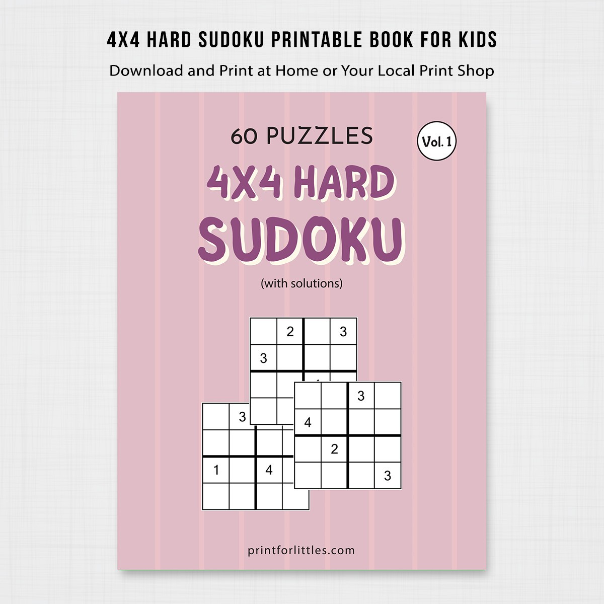 4×4 Hard Sudoku for Kids