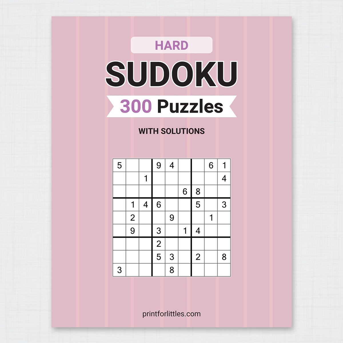 9×9 Hard Sudoku (with 300 Puzzles)