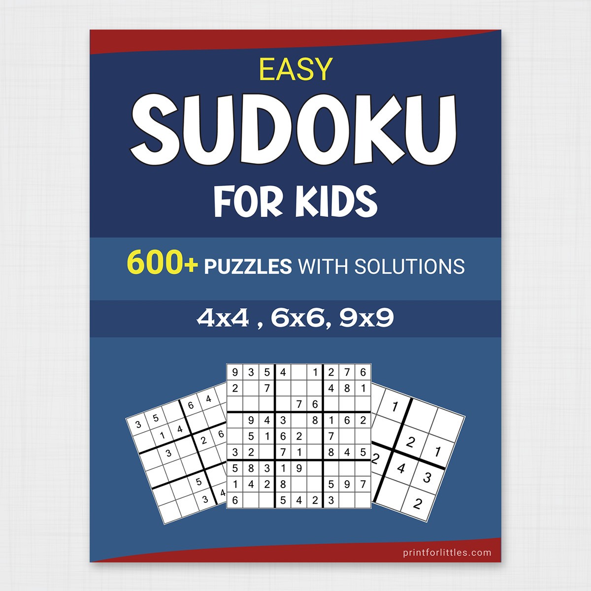 4×4 – 6×6 – 9×9 Easy Sudoku (with 600 Puzzles)