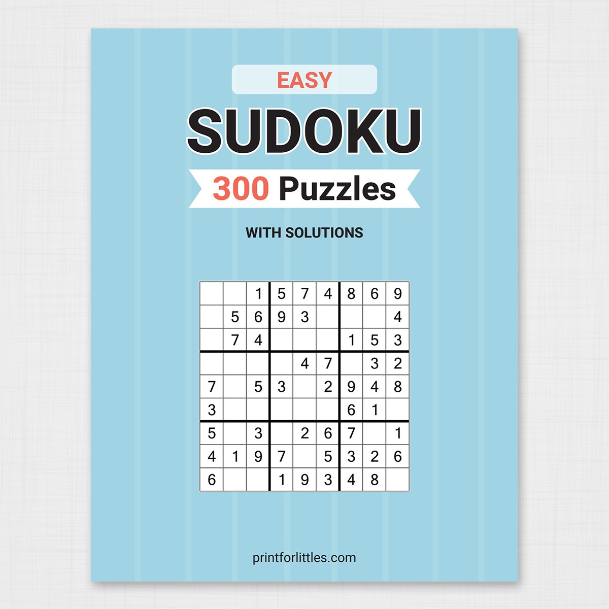 9×9 Easy Sudoku (with 300 Puzzles)